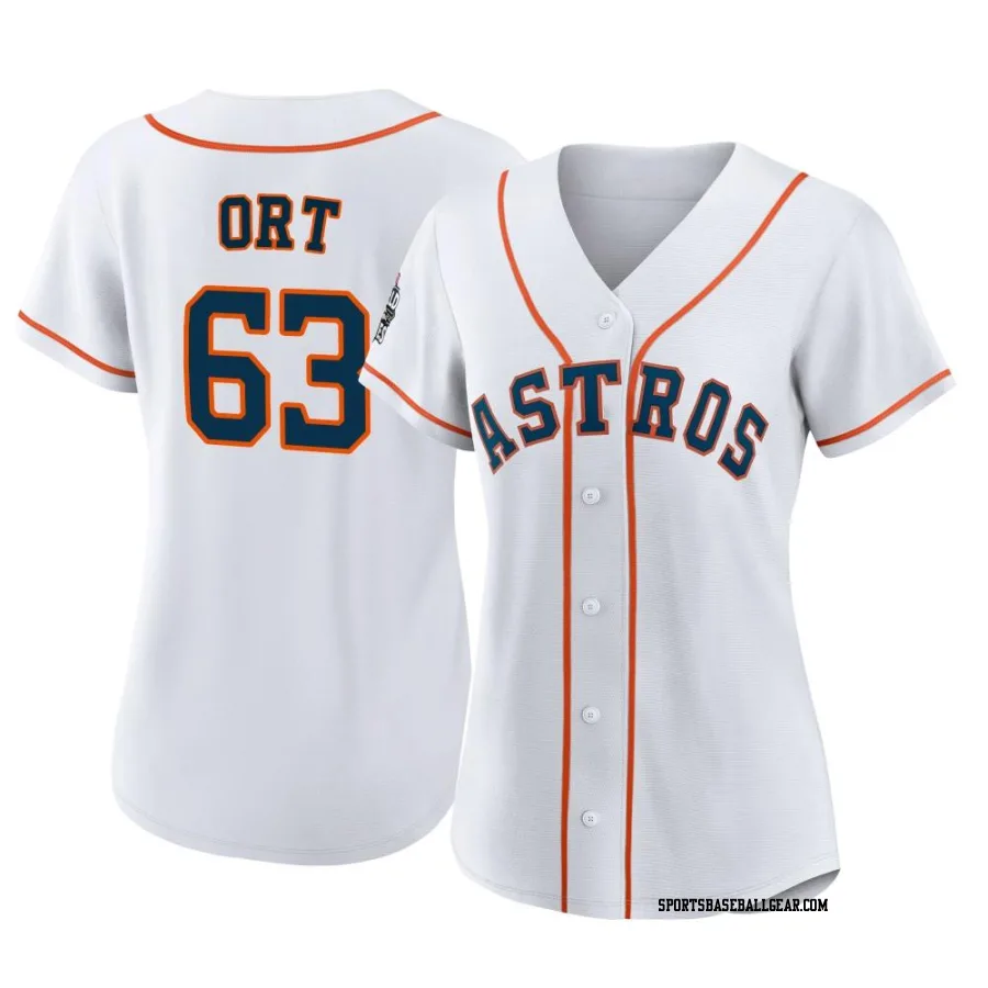 Kaleb Ort Women's Houston Astros White Authentic 2022 World Series Home Jersey