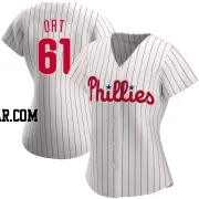 Kaleb Ort Women's Philadelphia Phillies White Authentic Home Jersey