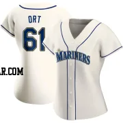 Kaleb Ort Women's Seattle Mariners Cream Authentic Alternate Jersey