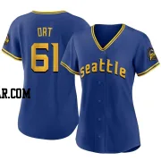 Kaleb Ort Women's Seattle Mariners Royal Replica 2023 City Connect Jersey