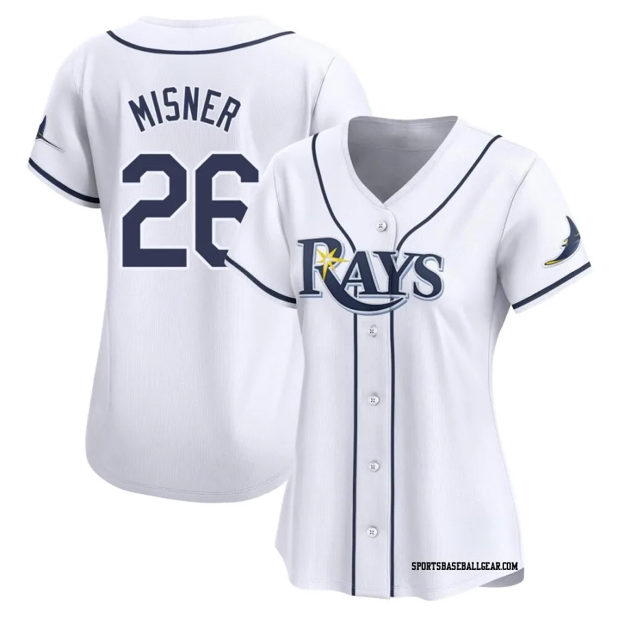 Kameron Misner Women's Tampa Bay Rays White Limited Home Jersey