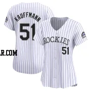 Karl Kauffmann Women's Colorado Rockies White Limited Home Jersey