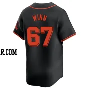 Keaton Winn Men's San Francisco Giants Black Limited Alternate Jersey