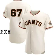 Keaton Winn Men's San Francisco Giants Cream Authentic Home Jersey