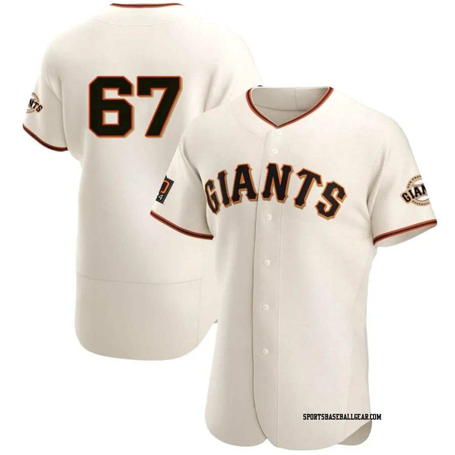 Keaton Winn Men's San Francisco Giants Cream Authentic Home Jersey