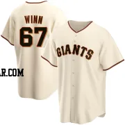 Keaton Winn Men's San Francisco Giants Cream Replica Home Jersey