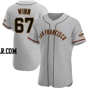 Keaton Winn Men's San Francisco Giants Gray Authentic Road Jersey