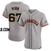 Keaton Winn Men's San Francisco Giants Gray Elite Road Jersey