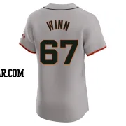 Keaton Winn Men's San Francisco Giants Gray Elite Road Jersey