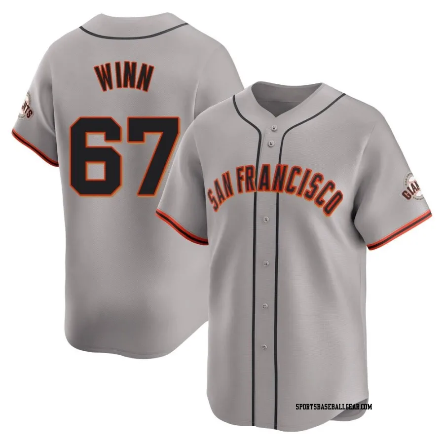 Keaton Winn Men's San Francisco Giants Gray Limited Away Jersey