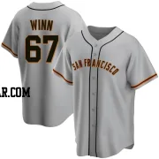 Keaton Winn Men's San Francisco Giants Gray Replica Road Jersey