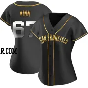 Keaton Winn Women's San Francisco Giants Black Golden Replica Alternate Jersey