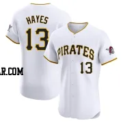 Ke'Bryan Hayes Men's Pittsburgh Pirates White Elite Home Jersey