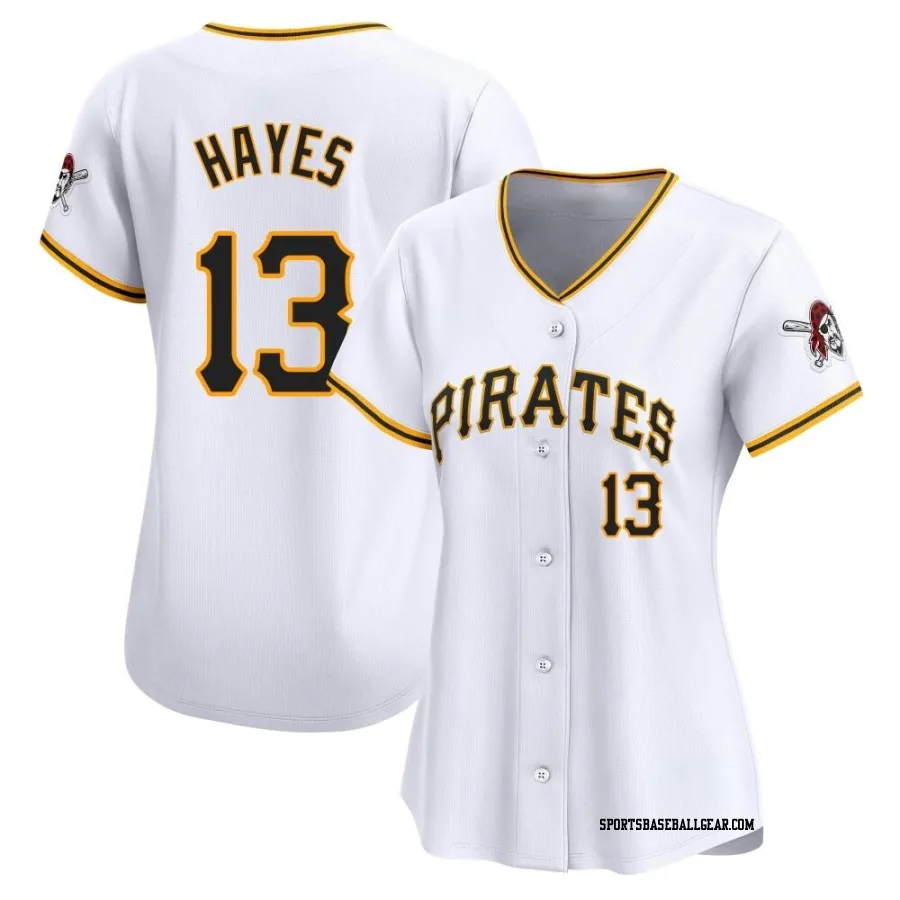 Ke'Bryan Hayes Women's Pittsburgh Pirates White Limited Home Jersey