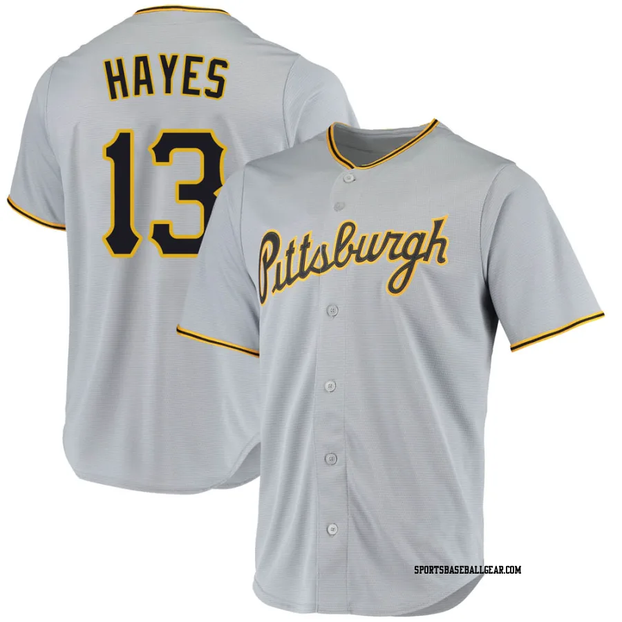 Ke'Bryan Hayes Youth Pittsburgh Pirates Gray Replica Road Jersey