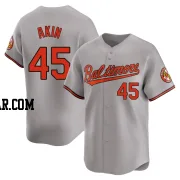 Keegan Akin Men's Baltimore Orioles Gray Limited Road Jersey