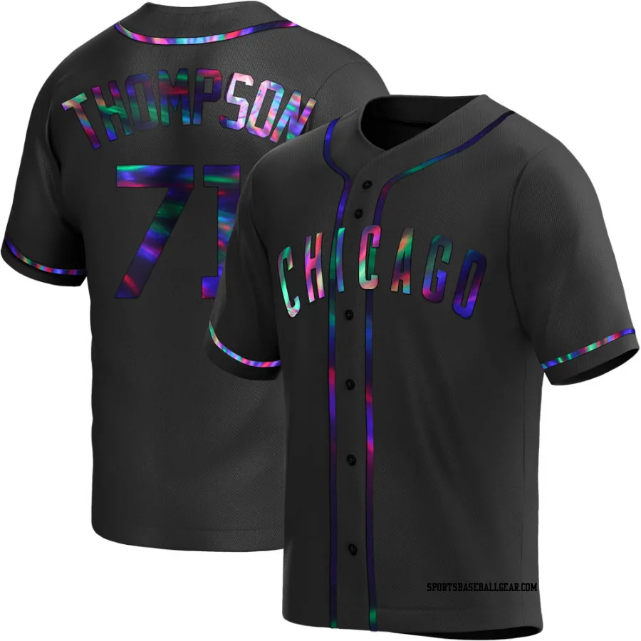 Keegan Thompson Men's Chicago Cubs Black Holographic Replica Alternate Jersey