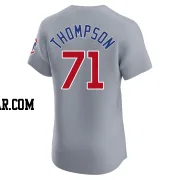 Keegan Thompson Men's Chicago Cubs Gray Elite Road Jersey