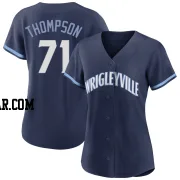 Keegan Thompson Women's Chicago Cubs Navy Authentic 2021 City Connect Jersey