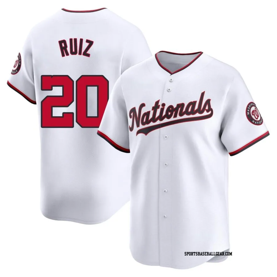 Keibert Ruiz Men's Washington Nationals White Limited Home Jersey