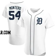 Keider Montero Men's Detroit Tigers White Authentic Home Jersey