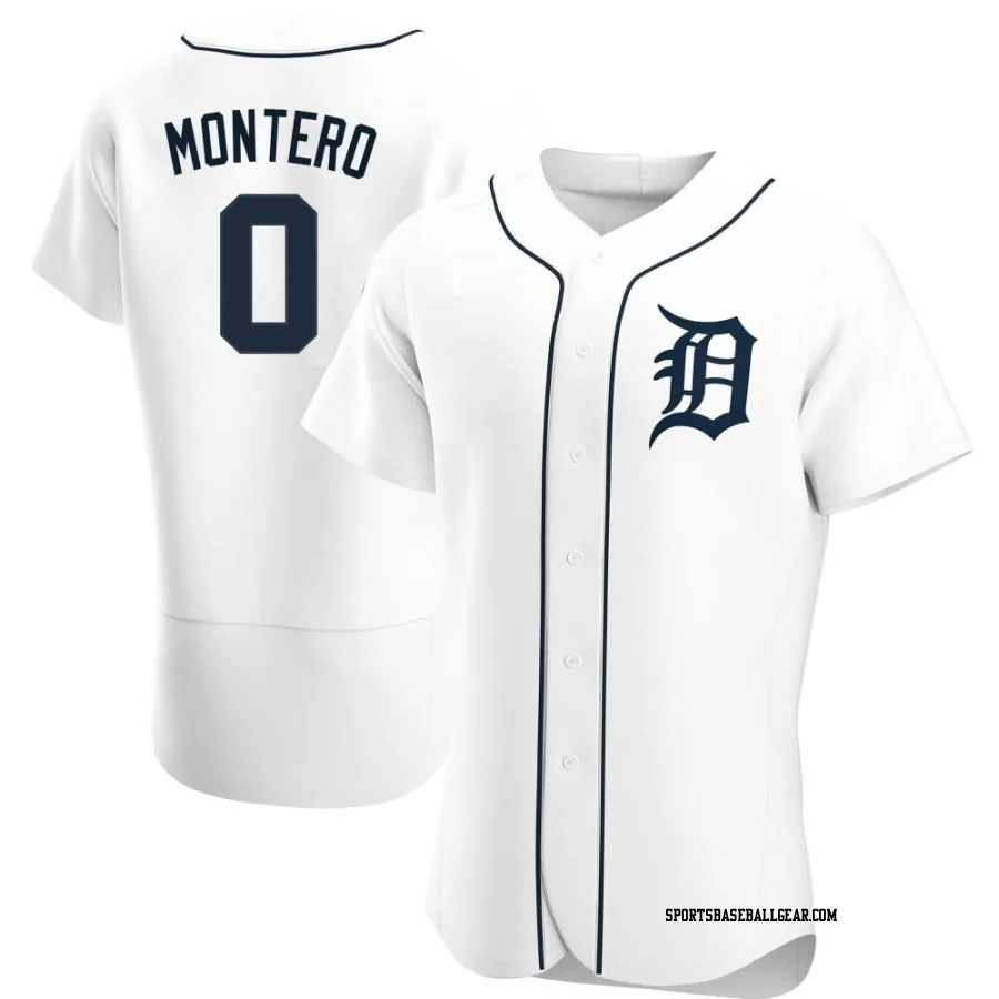 Keider Montero Men's Detroit Tigers White Authentic Home Jersey