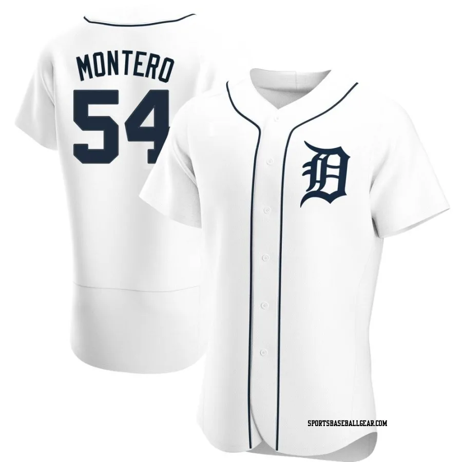 Keider Montero Men's Detroit Tigers White Authentic Home Jersey