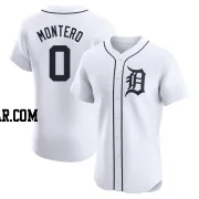 Keider Montero Men's Detroit Tigers White Elite Home Jersey