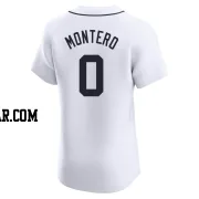 Keider Montero Men's Detroit Tigers White Elite Home Jersey