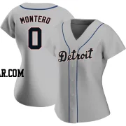 Keider Montero Women's Detroit Tigers Gray Authentic Road Jersey