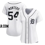 Keider Montero Women's Detroit Tigers White Limited Home Jersey