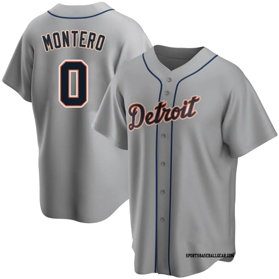 Keider Montero Youth Detroit Tigers Gray Replica Road Jersey