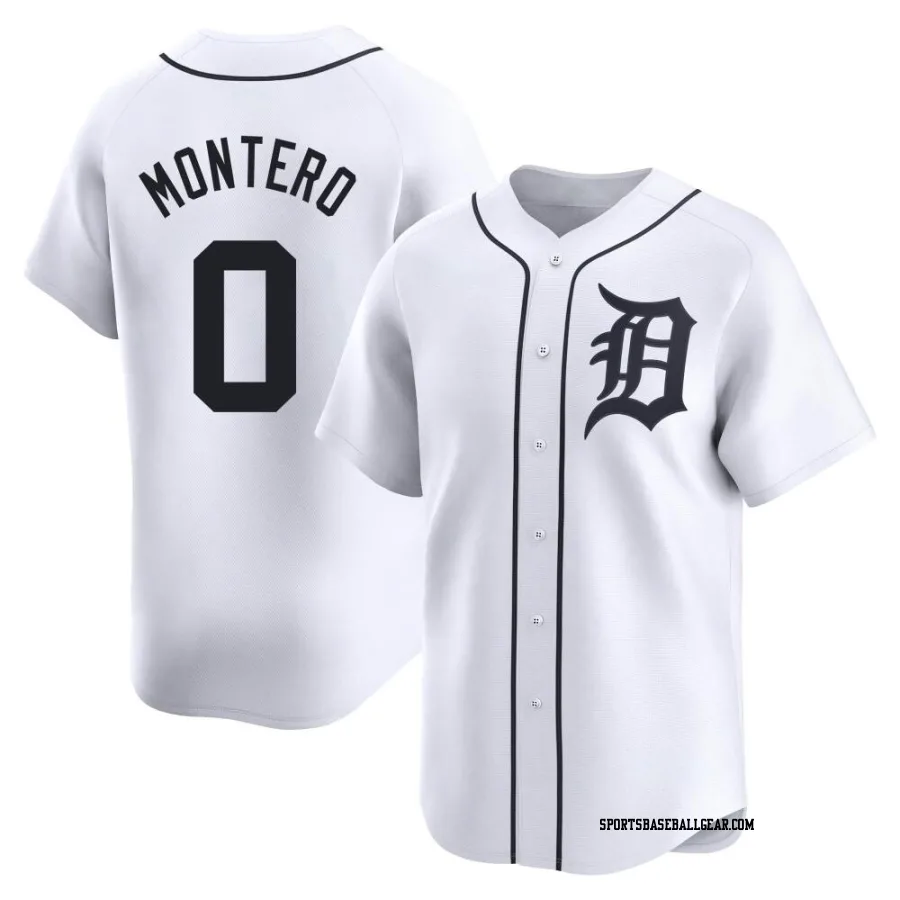 Keider Montero Youth Detroit Tigers White Limited Home Jersey