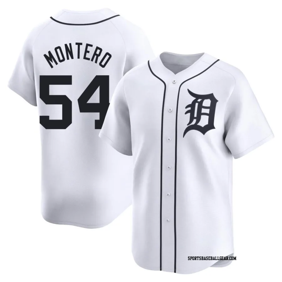 Keider Montero Youth Detroit Tigers White Limited Home Jersey