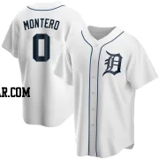 Keider Montero Youth Detroit Tigers White Replica Home Jersey