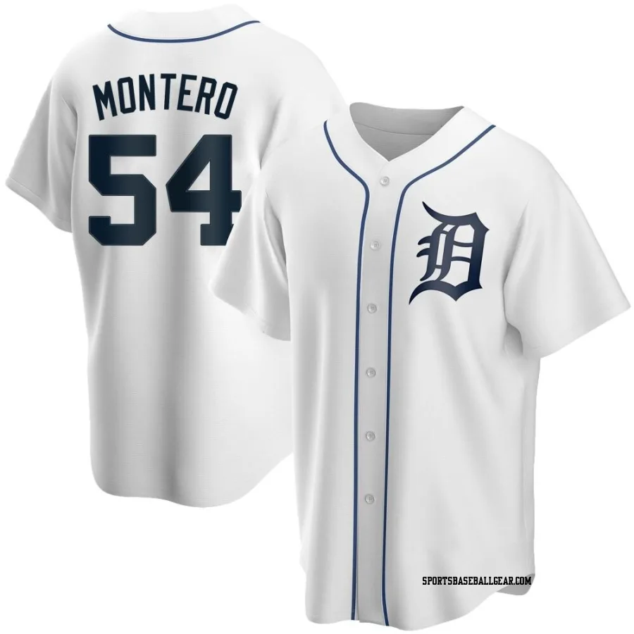 Keider Montero Youth Detroit Tigers White Replica Home Jersey