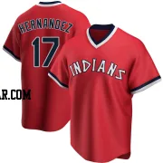 Keith Hernandez Men's Cleveland Guardians Red Replica Road Cooperstown Collection Jersey