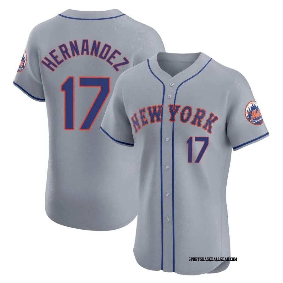 Keith Hernandez Men's New York Mets Gray Elite Road Jersey