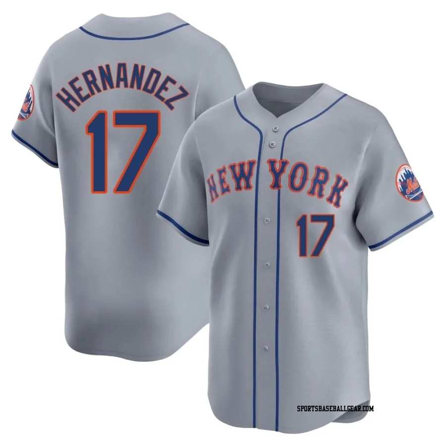 Keith Hernandez Men's New York Mets Gray Limited Away Jersey