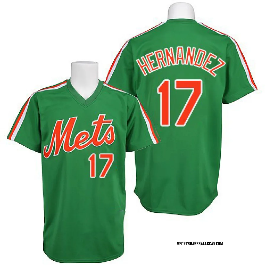 Keith Hernandez Men's New York Mets Green Replica Throwback Jersey