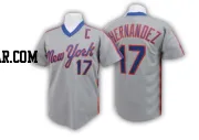 Keith Hernandez Men's New York Mets Grey Authentic Throwback Jersey