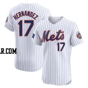 Keith Hernandez Men's New York Mets White Elite Home Patch Jersey