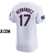 Keith Hernandez Men's New York Mets White Elite Home Patch Jersey