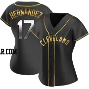 Keith Hernandez Women's Cleveland Guardians Black Golden Replica Alternate Jersey