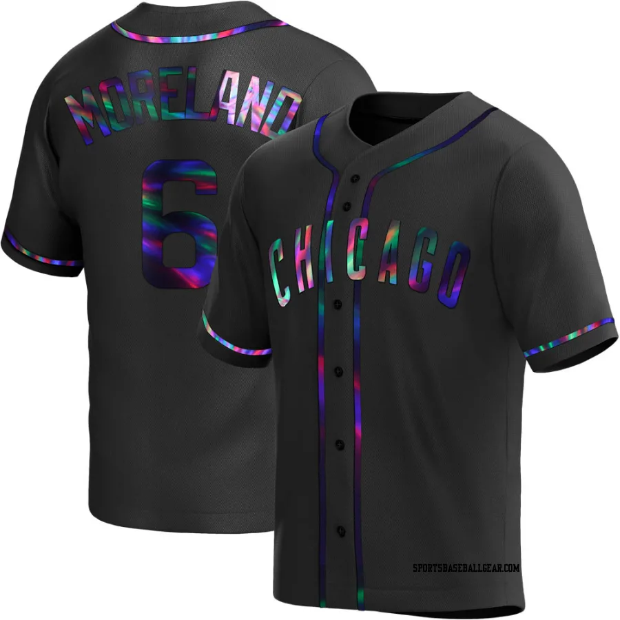 Keith Moreland Men's Chicago Cubs Black Holographic Replica Alternate Jersey