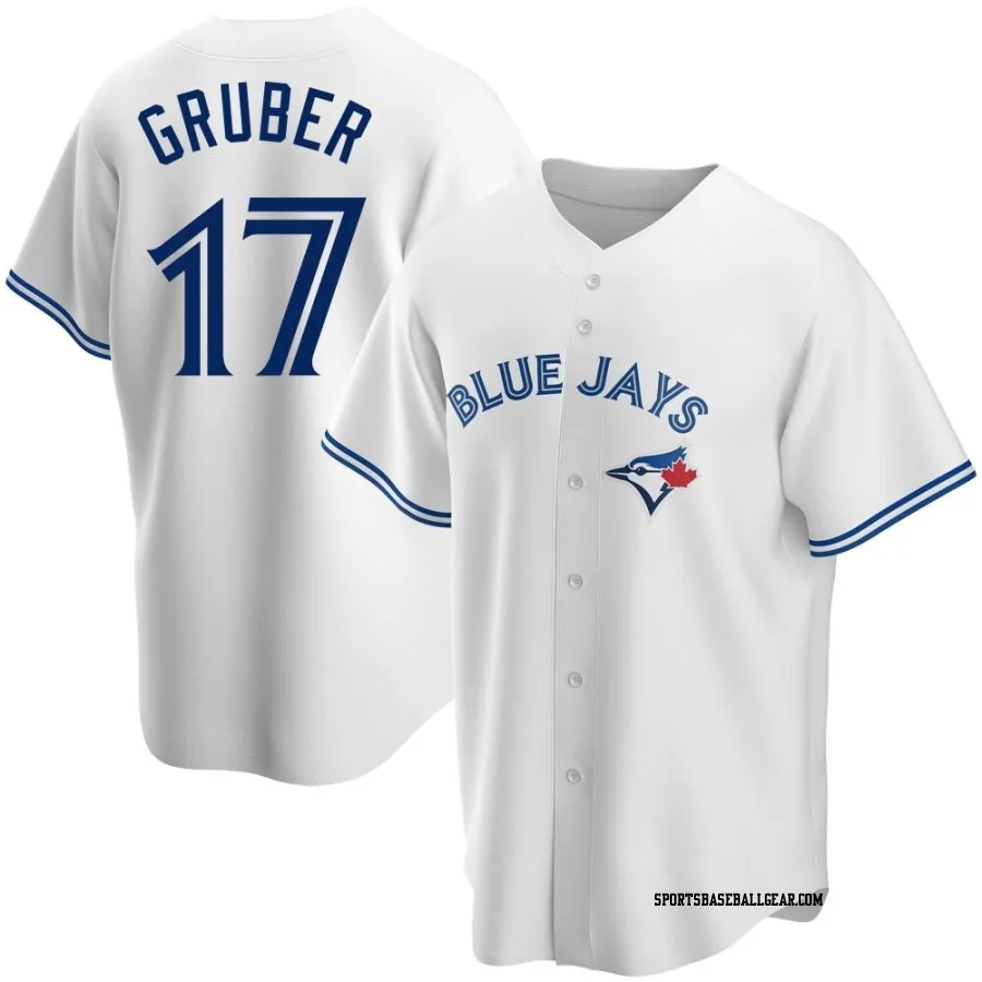 Kelly Gruber Youth Toronto Blue Jays White Replica Home Jersey