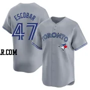 Kelvim Escobar Men's Toronto Blue Jays Gray Limited Away Jersey