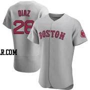 Kelvin Diaz Men's Boston Red Sox Gray Authentic Road Jersey