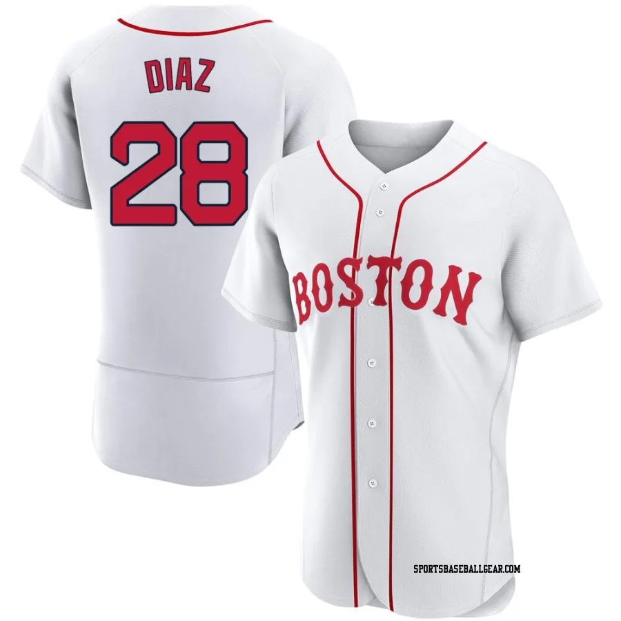 Kelvin Diaz Men's Boston Red Sox White Authentic 2021 Patriots' Day Jersey