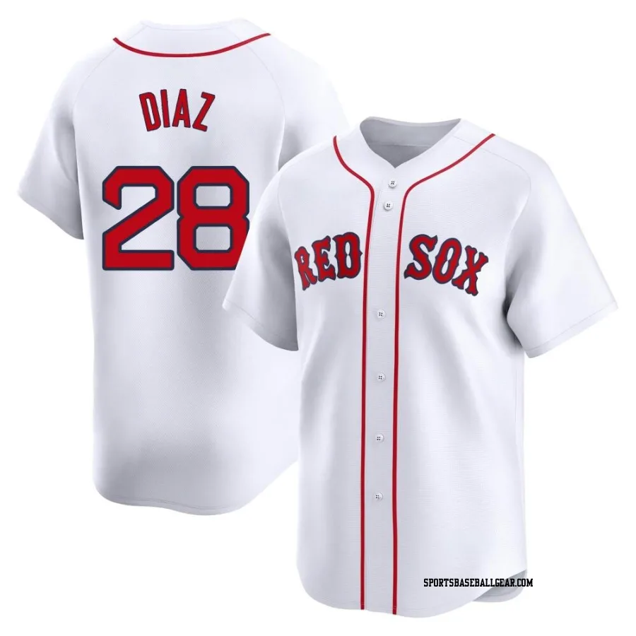 Kelvin Diaz Men's Boston Red Sox White Limited Home Jersey